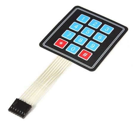 Keypad Membrane 4x3